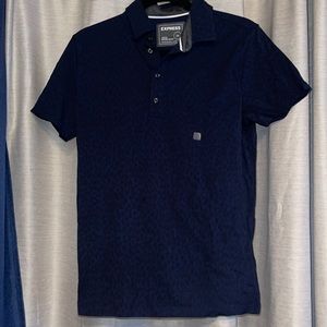 *BRAND NEW* Express Cheetah Print Polo Shirt